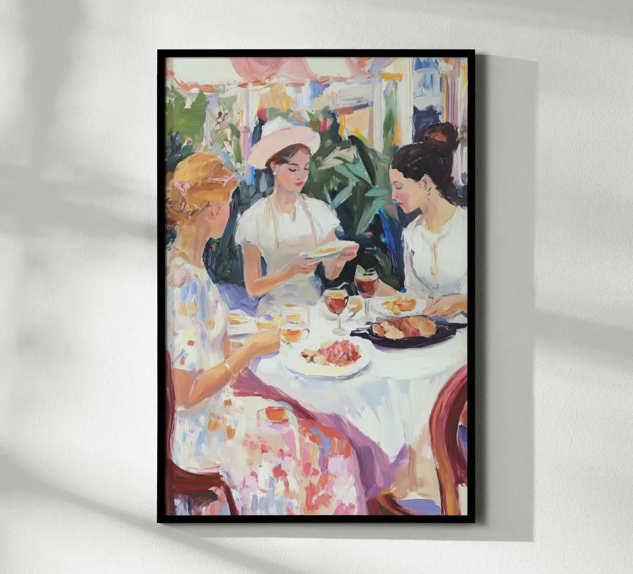 Cenas de señoras al aire libre hahnemühle de Melloi Art Print