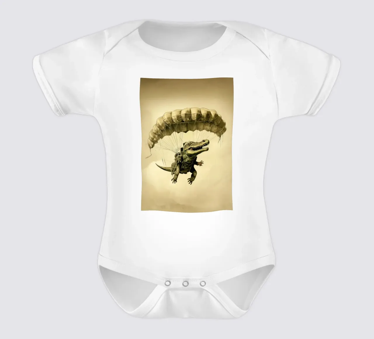 Croco body neonato maniche corte da Luna & Noctua