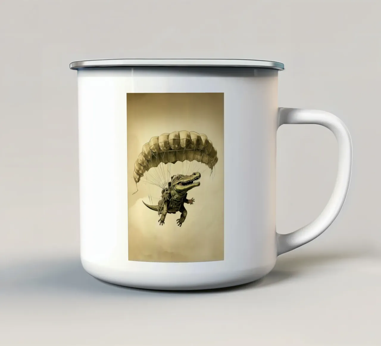 Croco tazza in smalto da Luna & Noctua