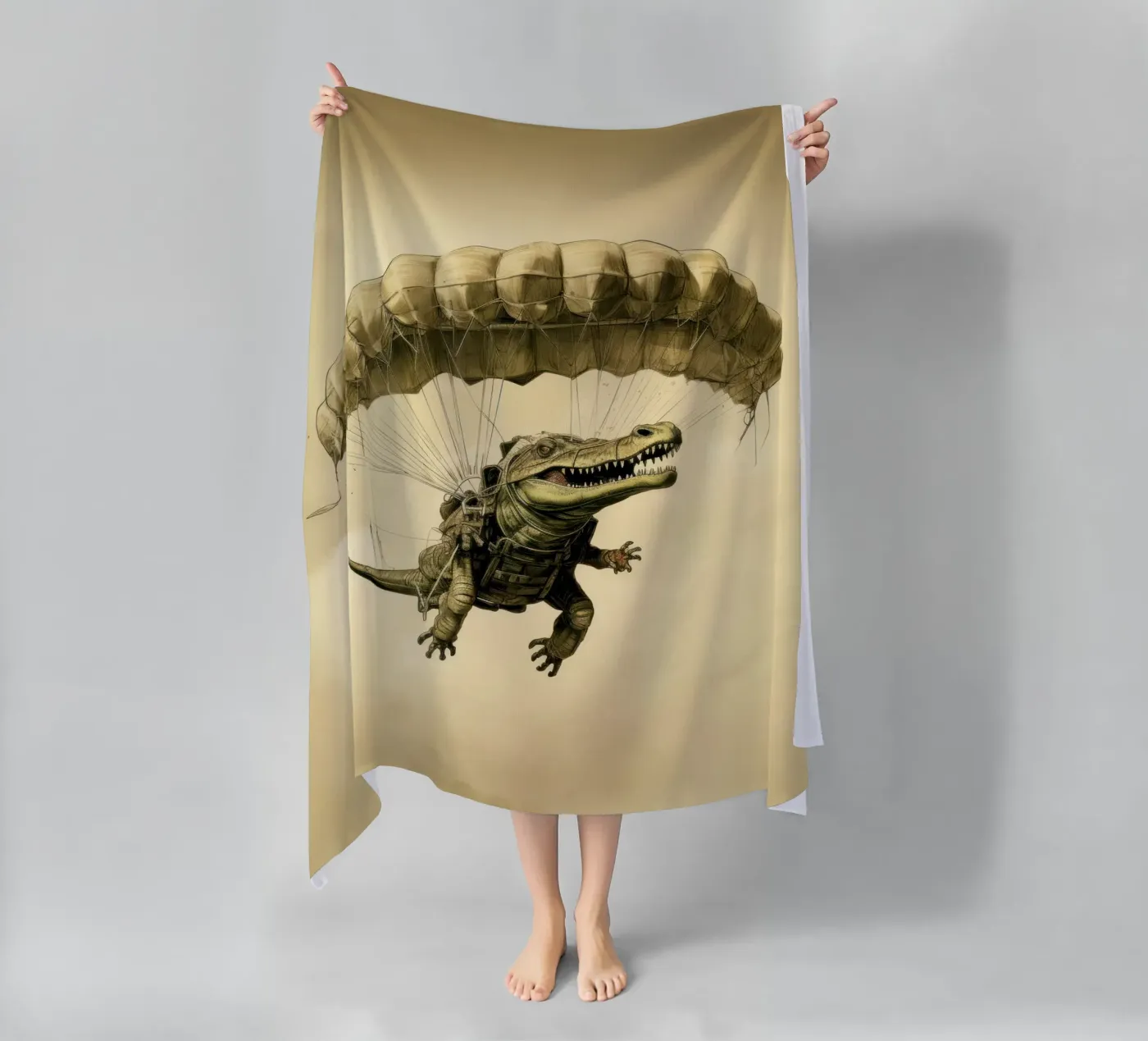 Croco strandhanddoek van Luna & Noctua