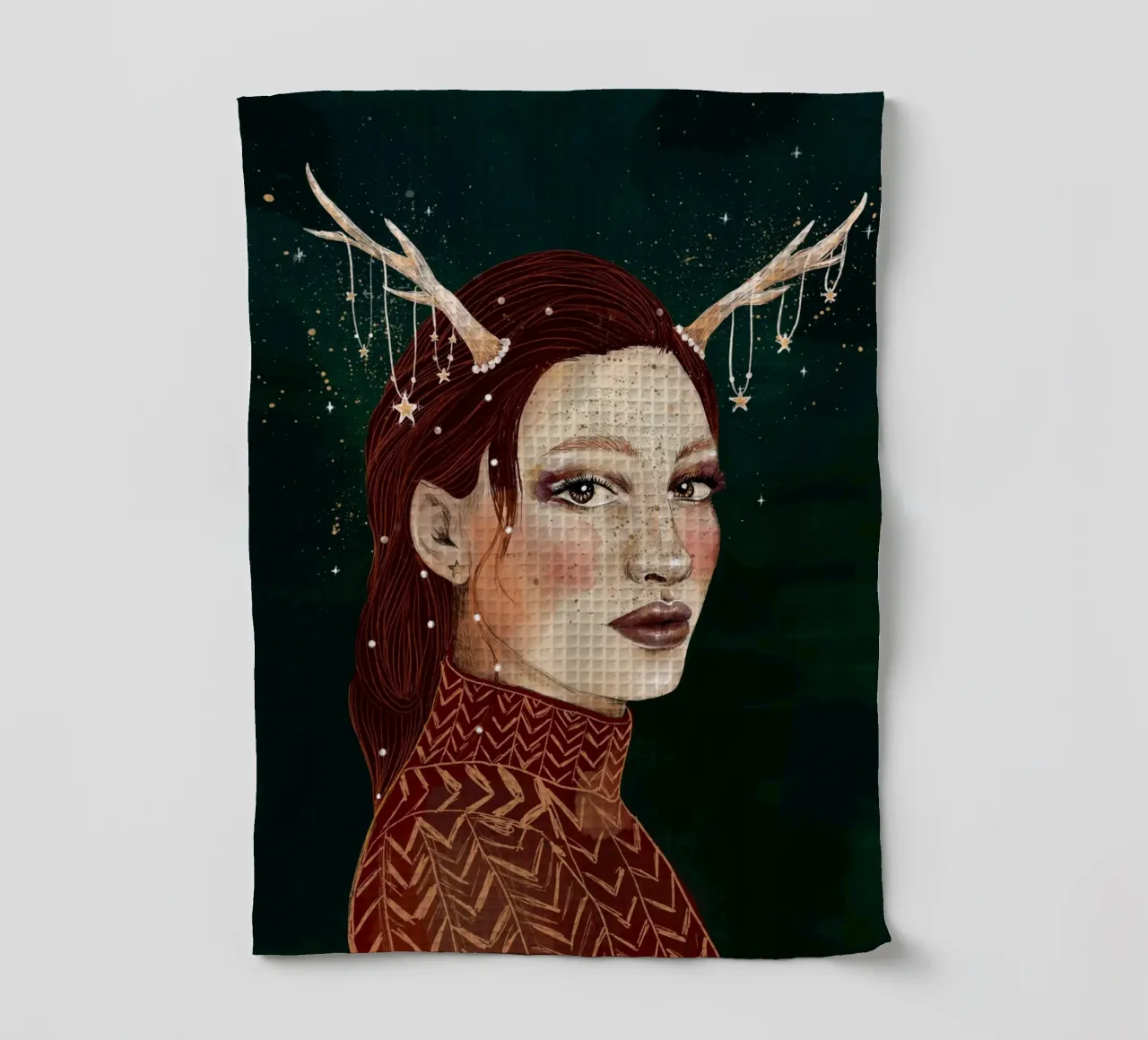 Deer Girl Geschirrtuch von Luna & Noctua