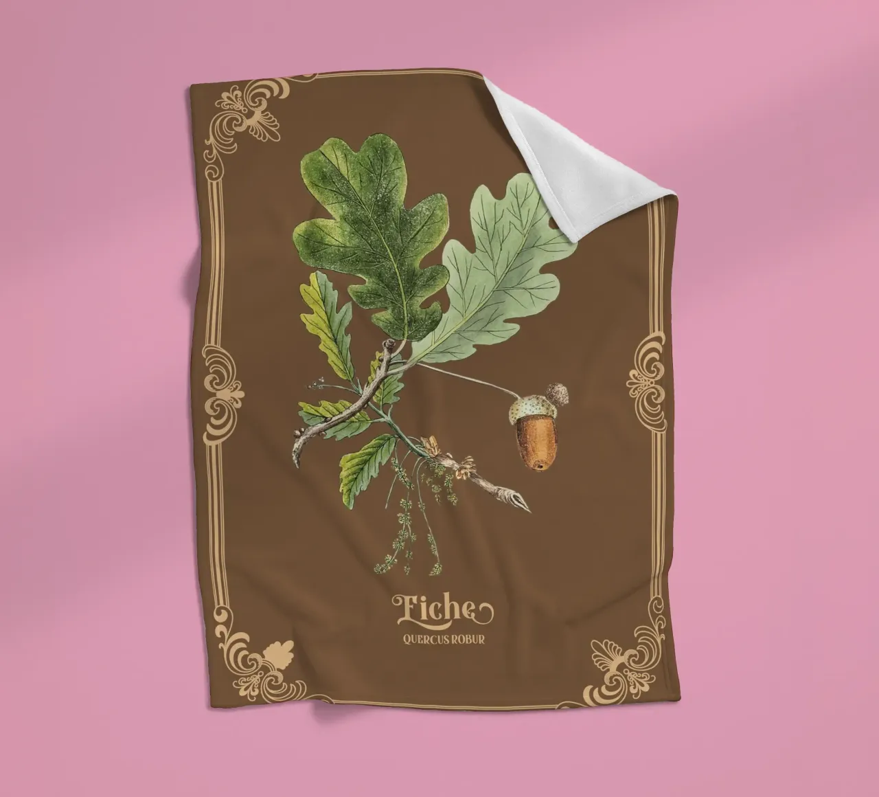 Eiche Fleecedecke von Luna & Noctua