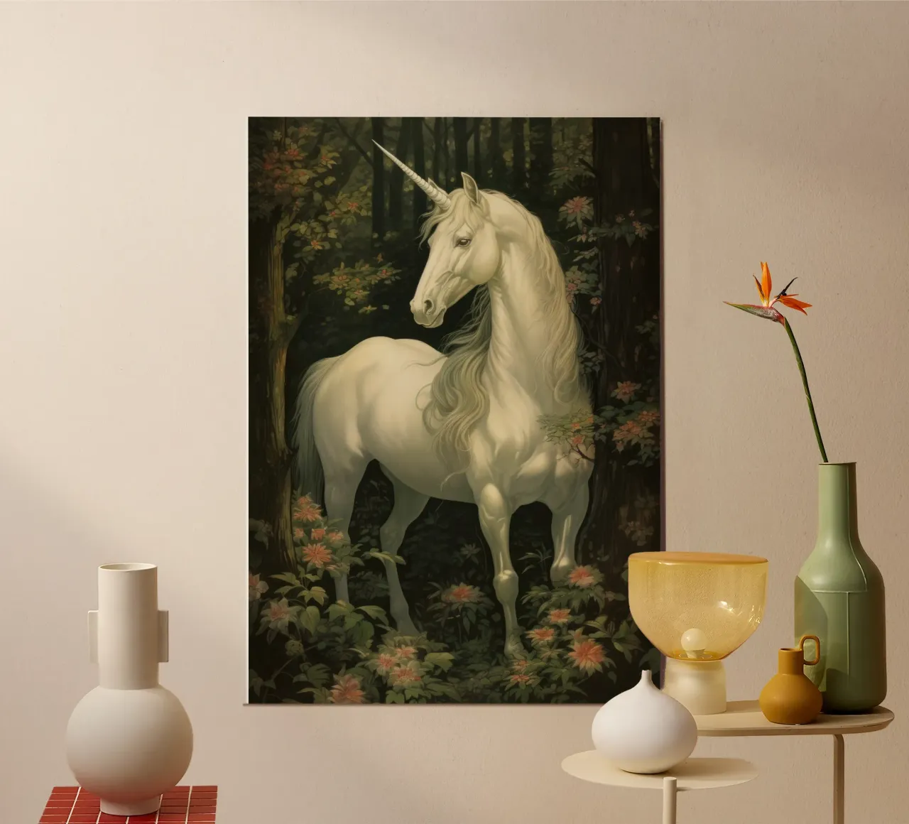 Einhorn alluminio dibond da Luna & Noctua