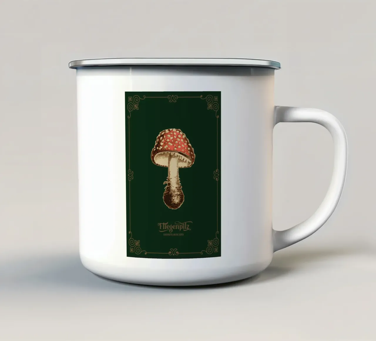 Fliegenpilz tazza in smalto da Luna & Noctua