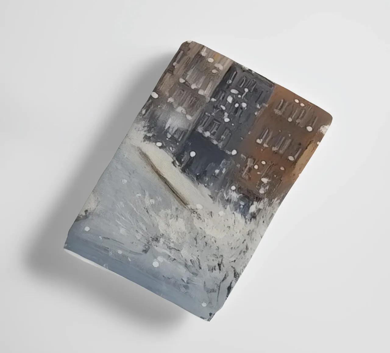 Il centro storico di Edimburgo innevato d'inverno asciugamano da bagno da Melloi Art Print