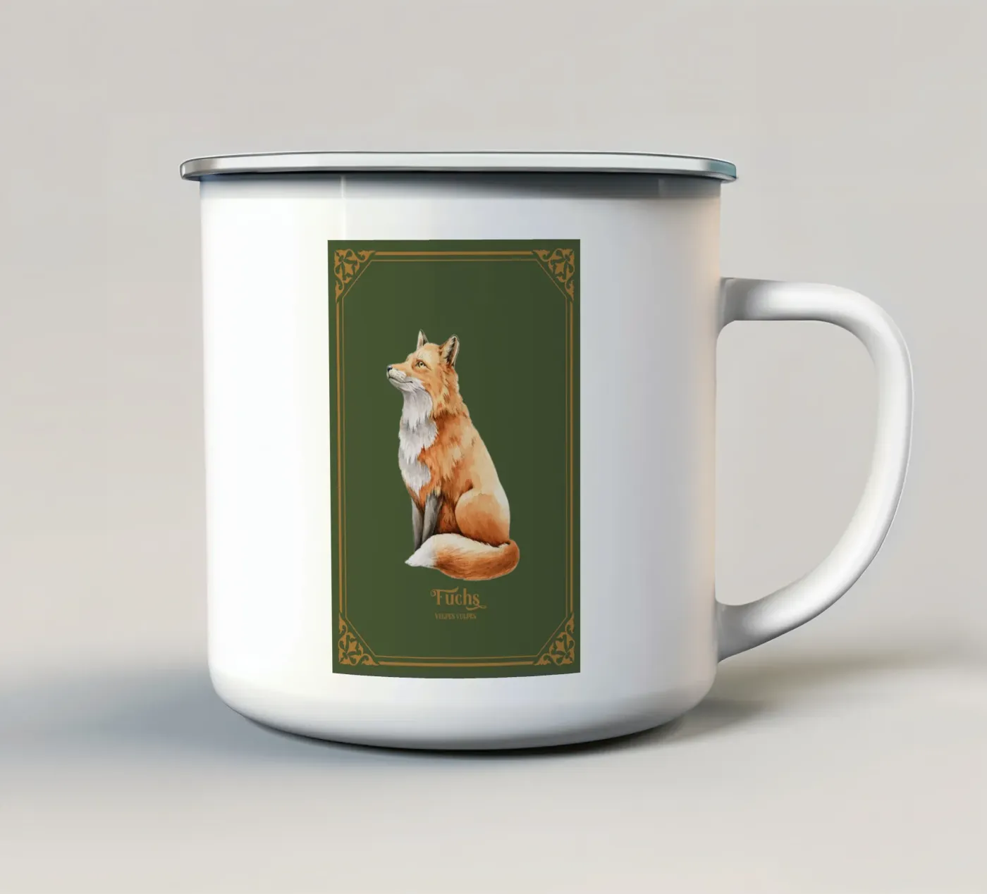 Fuchs emaille mok van Luna & Noctua