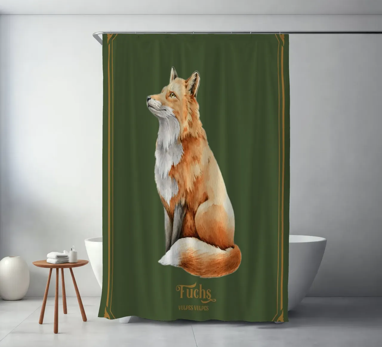 Fuchs Duschvorhang von Luna & Noctua