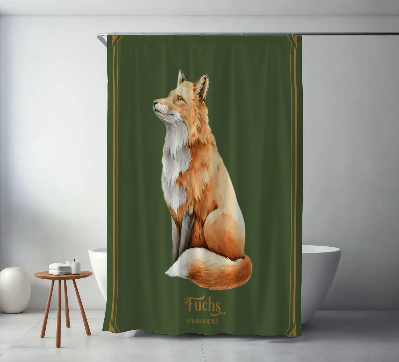 Fuchs Duschvorhang von Luna & Noctua