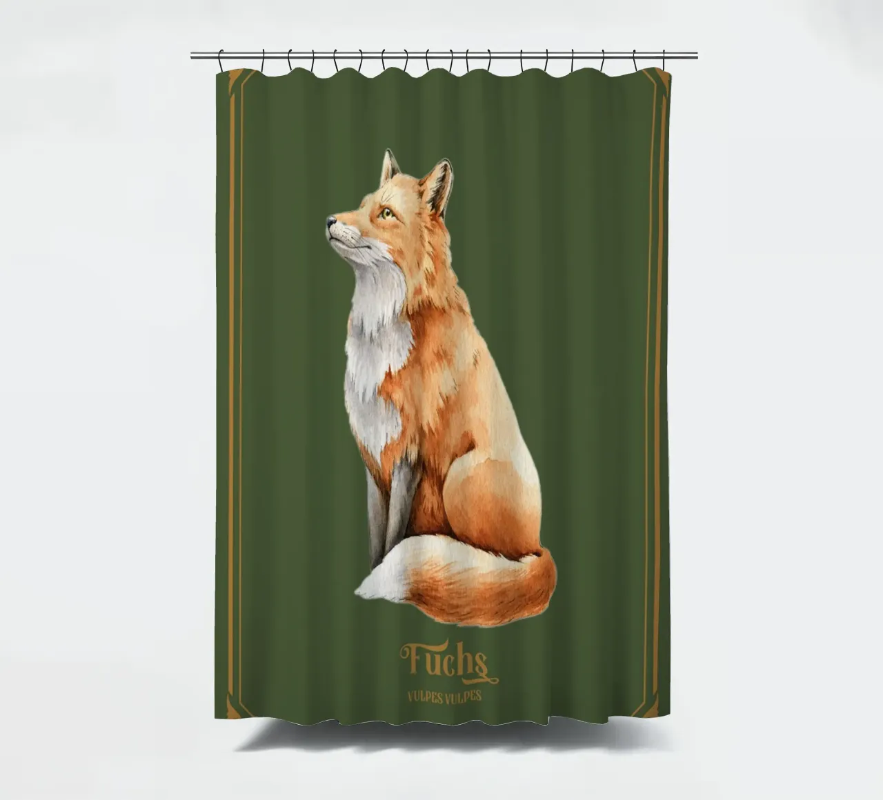 Fuchs Duschvorhang von Luna & Noctua