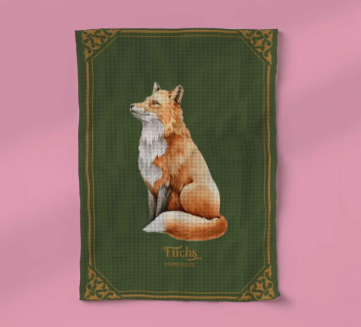 Fuchs tea towel by Luna & Noctua