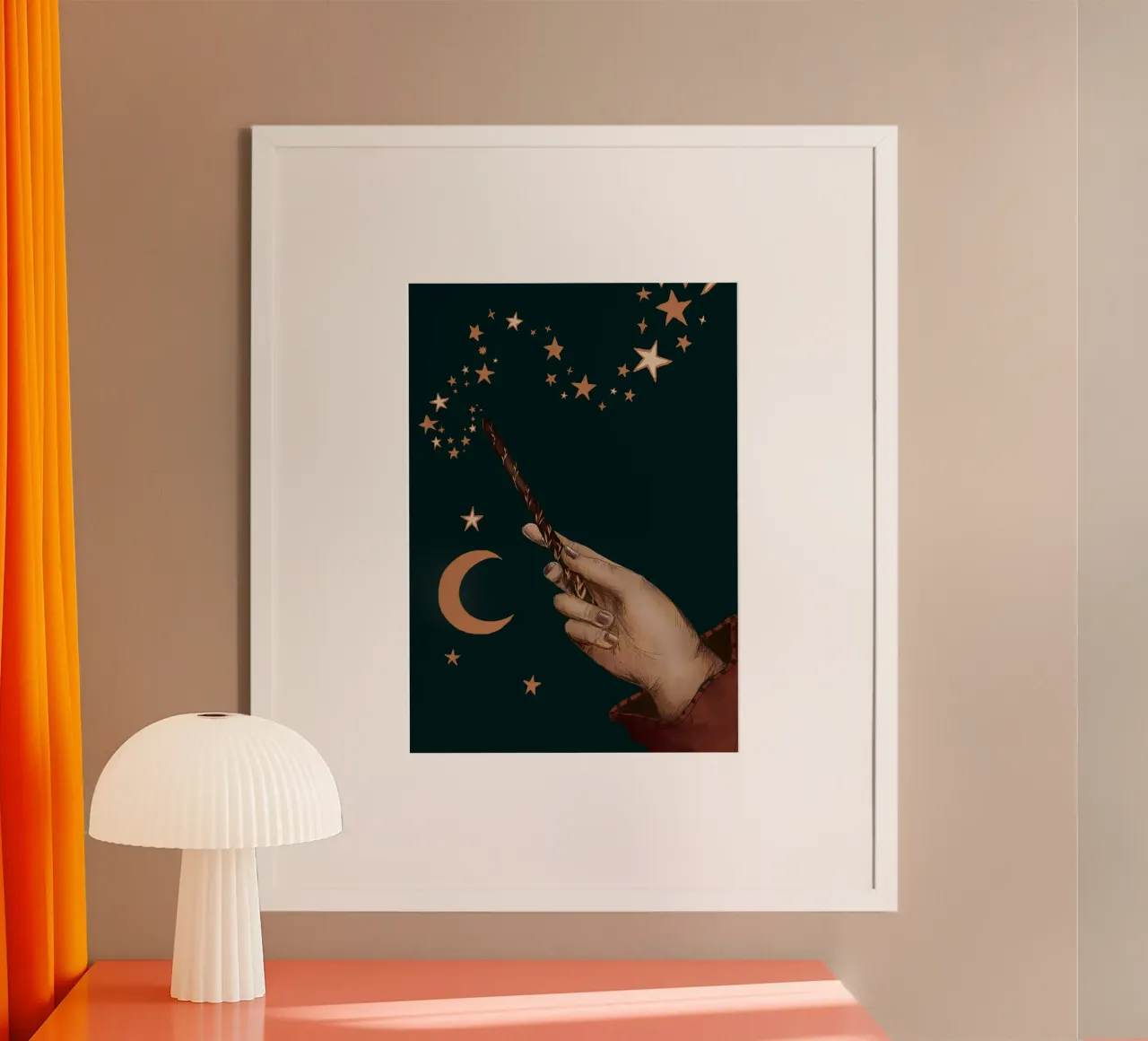 It's Magic poster con telaio in legno da Luna & Noctua