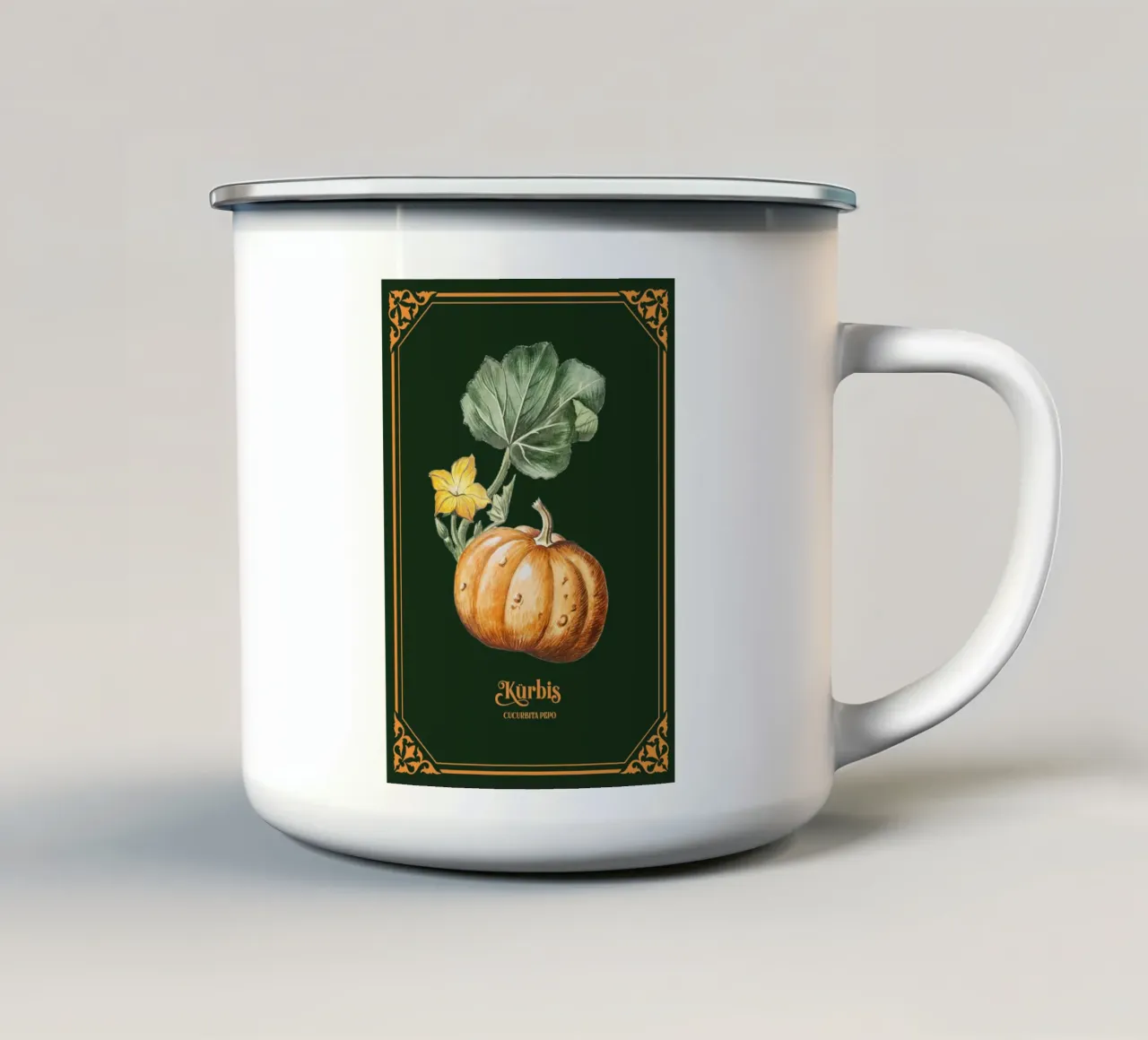 Kürbis tazza in smalto da Luna & Noctua