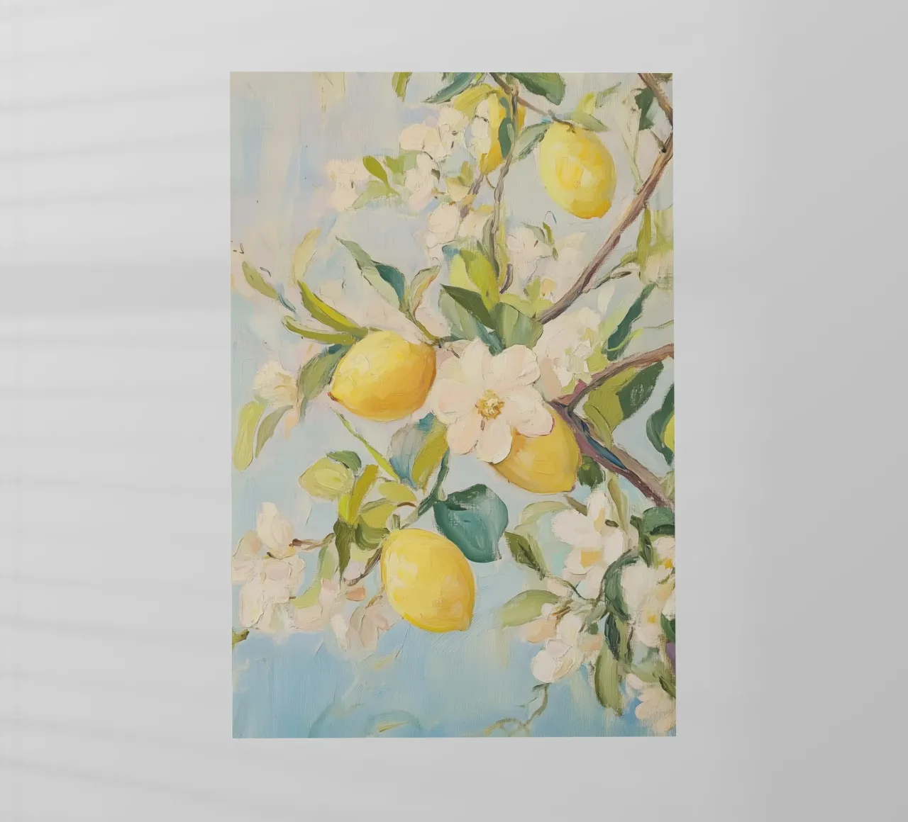 Fiori di limone pellicola backlit da Melloi Art Print