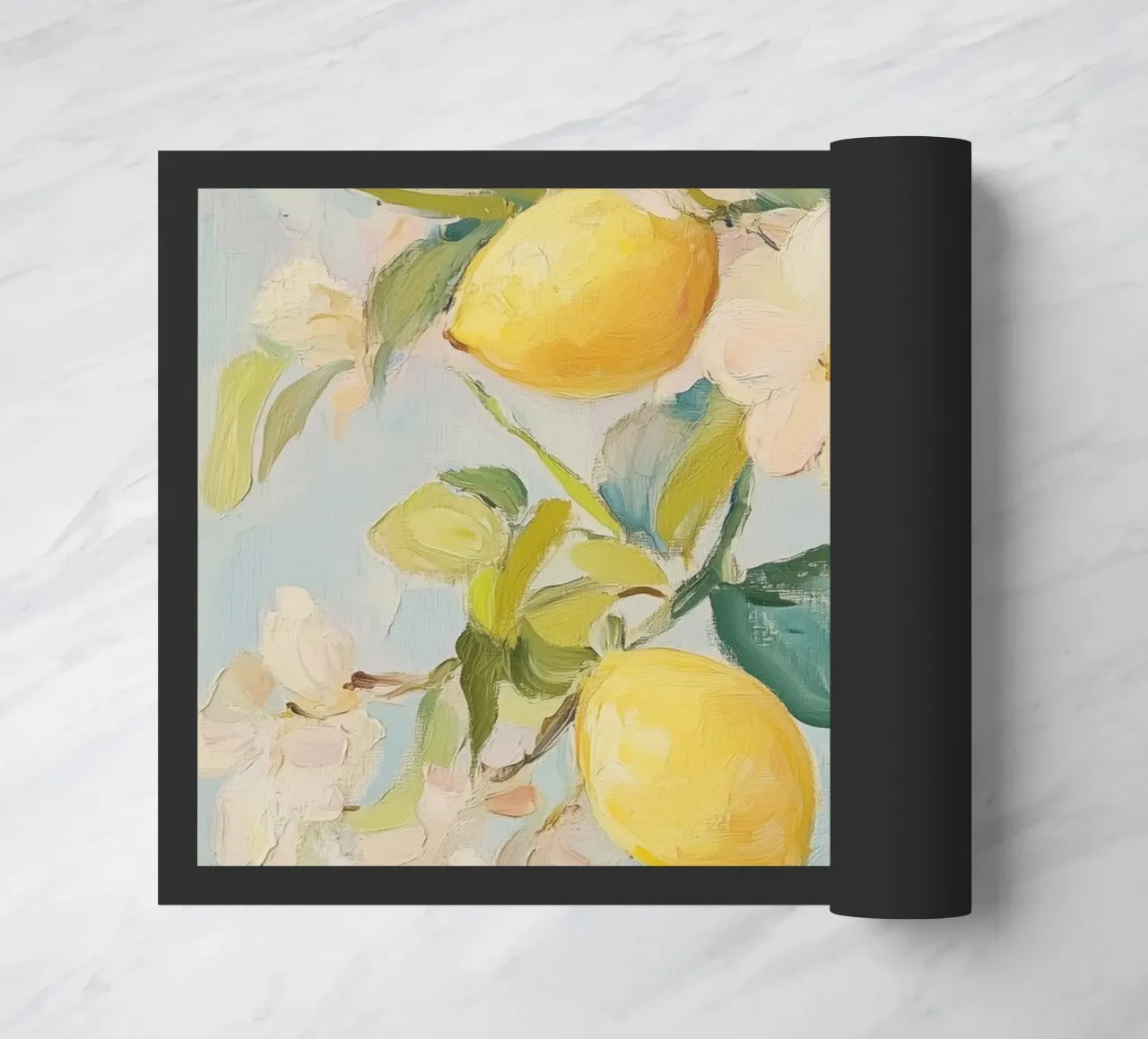 Fiori di limone zerbino da Melloi Art Print