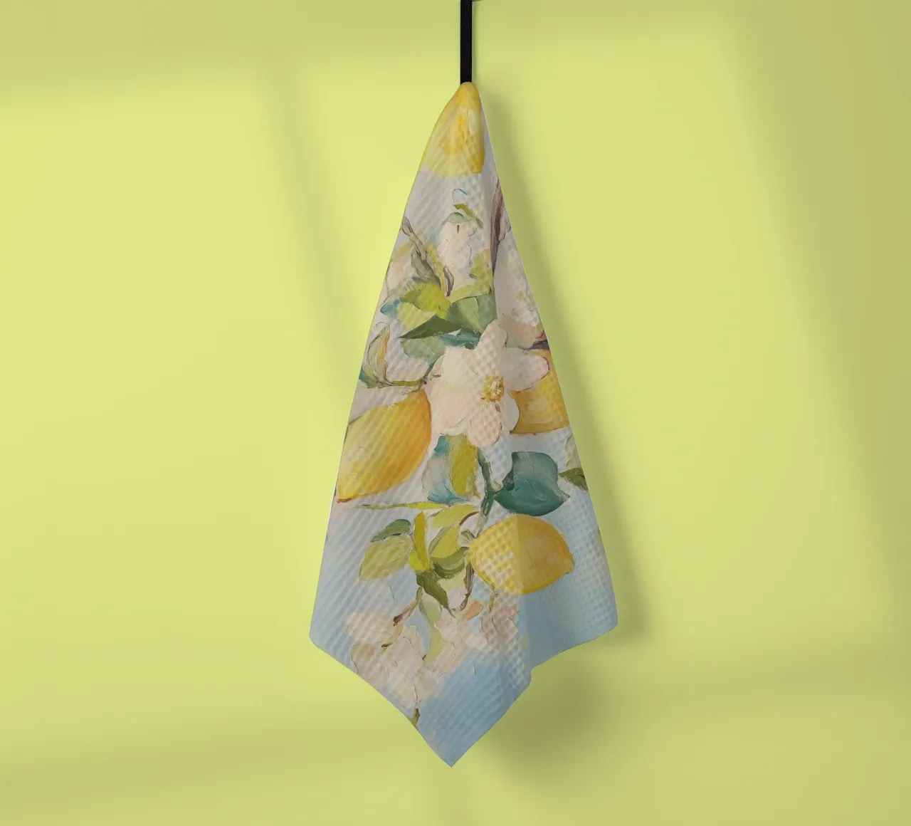 Fiori di limone canovaccio da cucina da Melloi Art Print