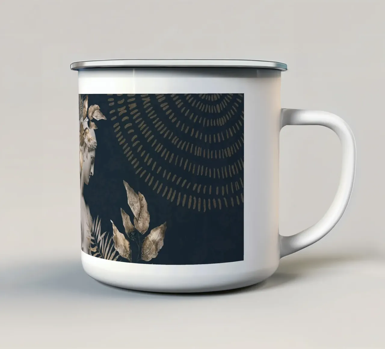 Sovranità aggraziata - Omaggio al potere femminile tazza in smalto da Andrea Haase Vintage World