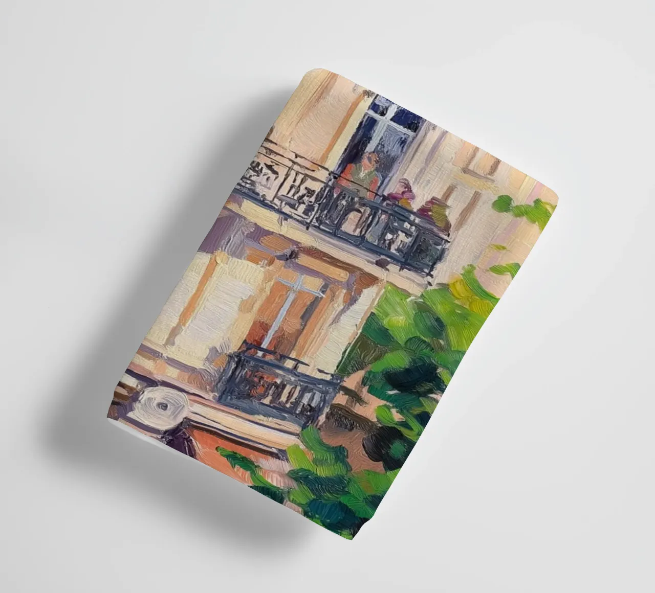 Pariser Architektur Gemälde Handtuch von Melloi Art Print