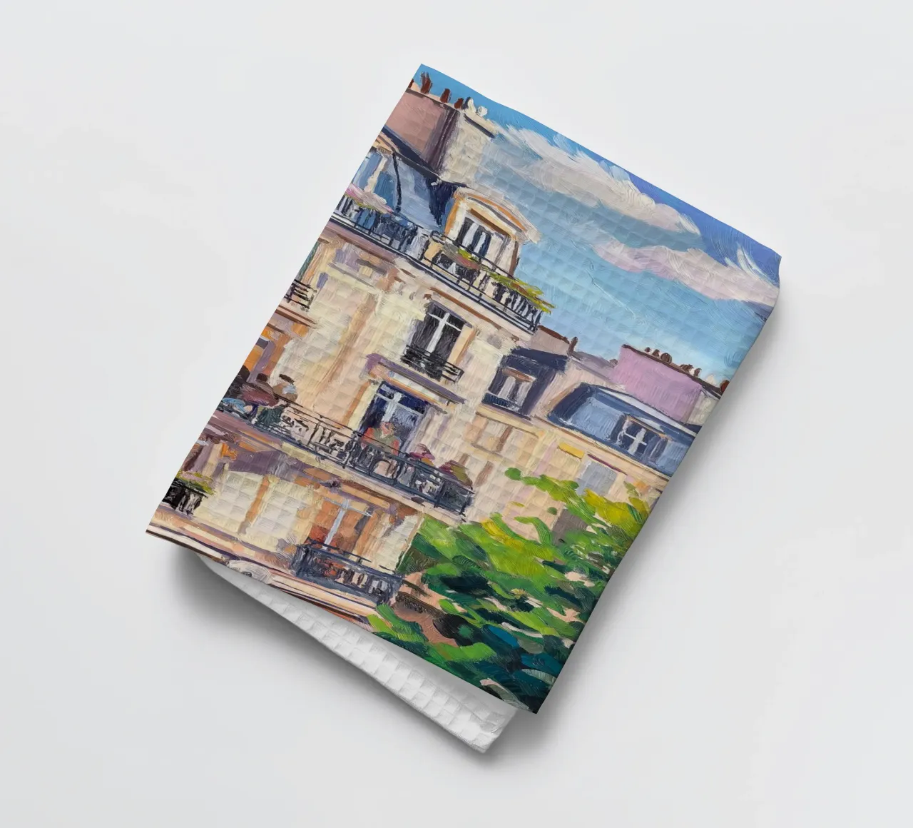 Peinture de l'architecture de Paris torchon de Melloi Art Print