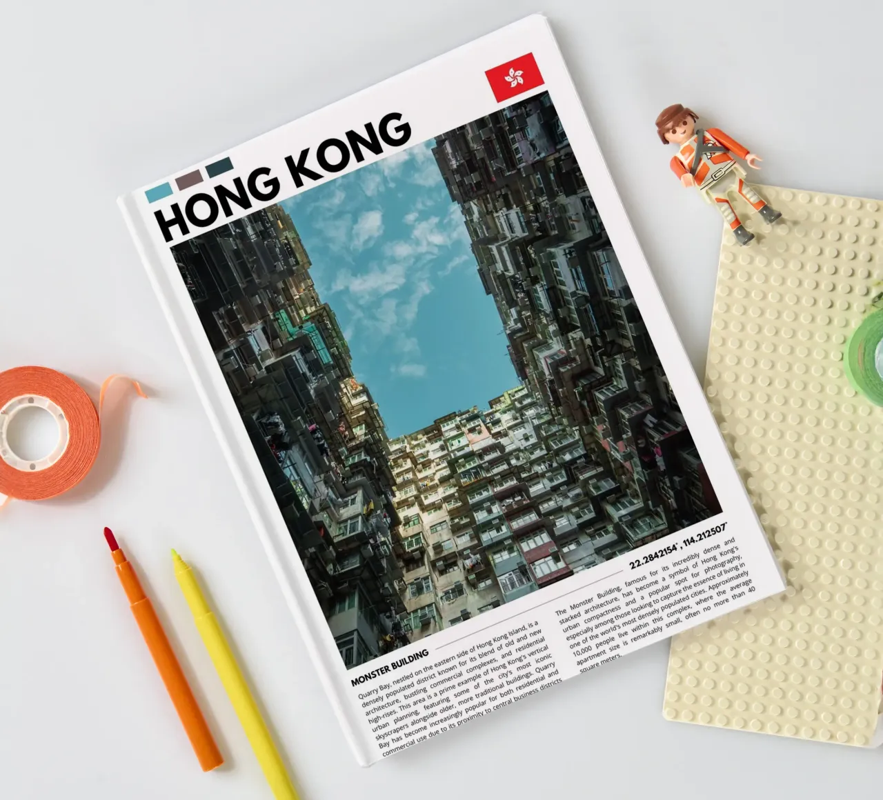 Captivating Hong Kong Skyline Photography Poster diario da F.Goncalves Photography