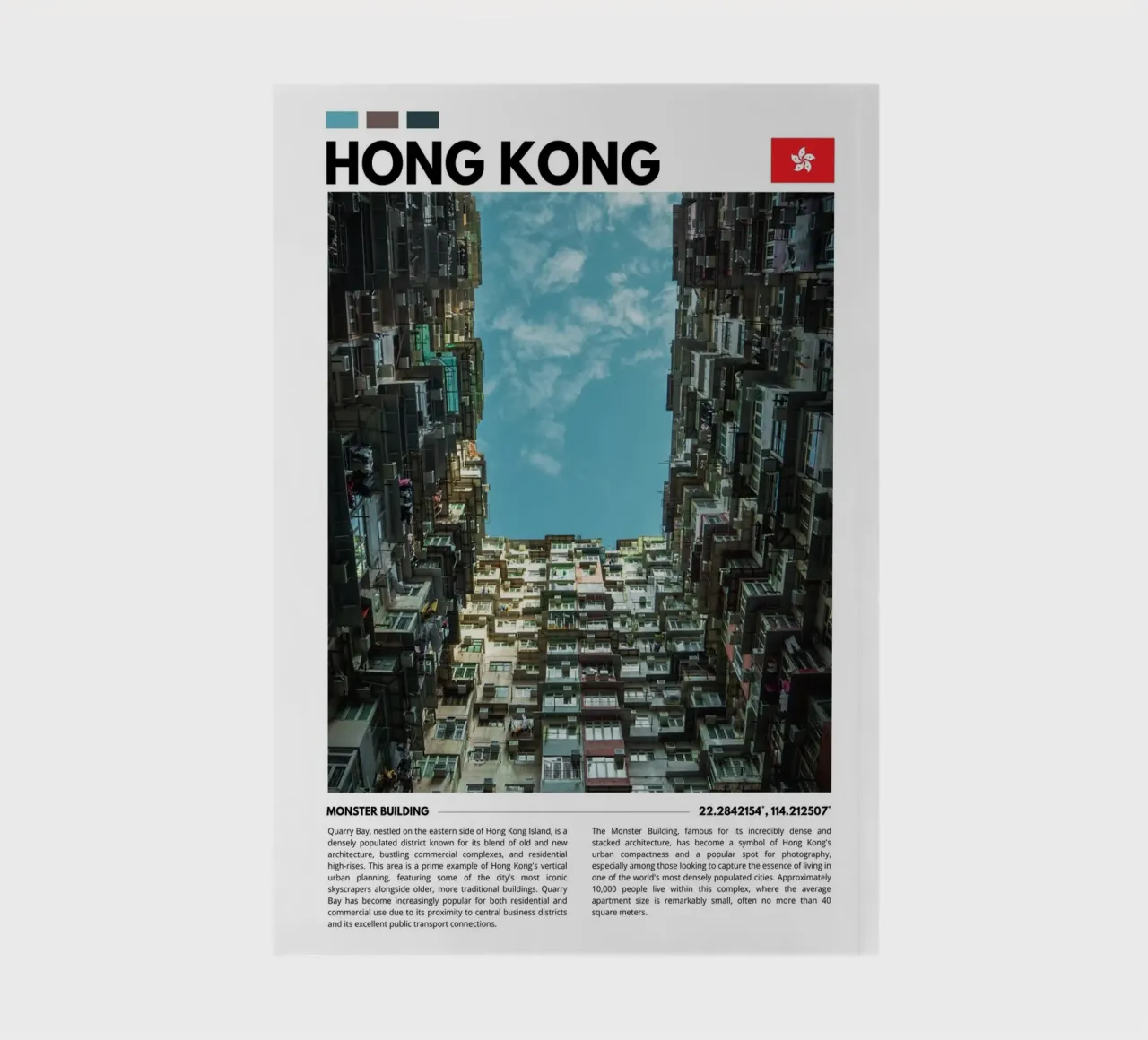Captivating Hong Kong Skyline Photography Poster diario da F.Goncalves Photography