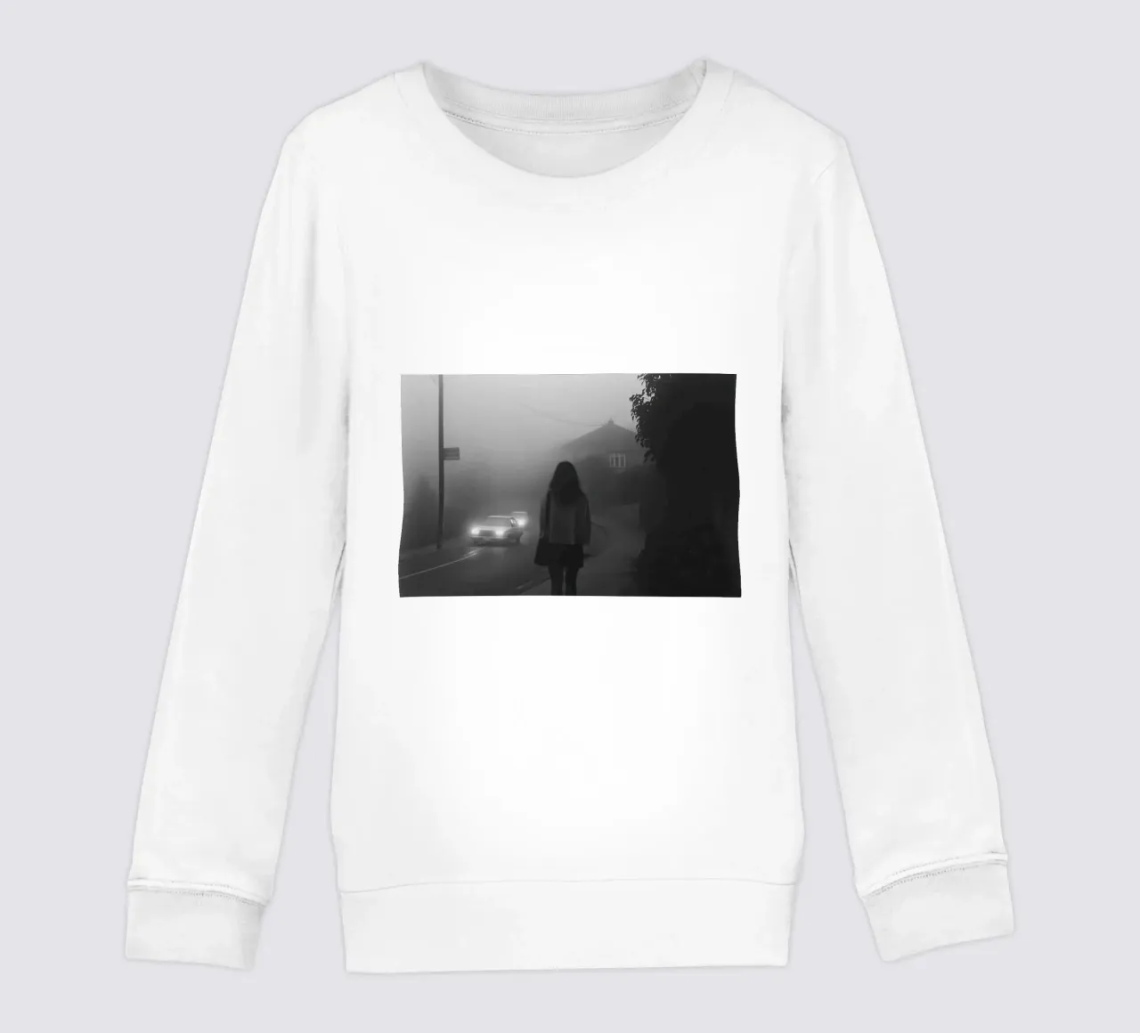 Aspettando nella nebbia felpa bambino da Black & White