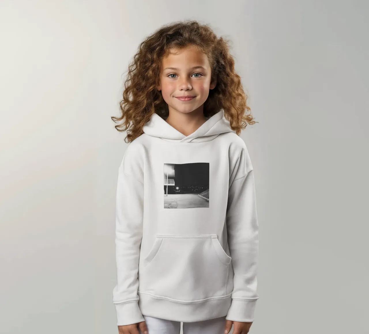Luci notturne urbane felpa bambino con cappuccio da Black & White
