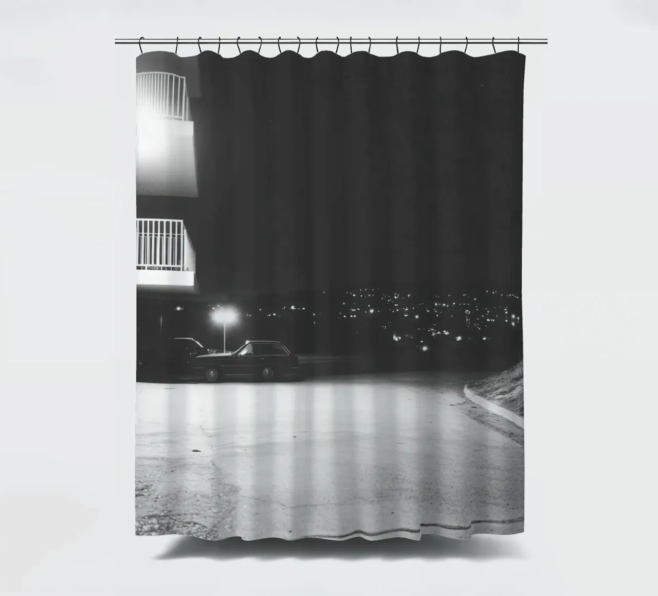 Luci notturne urbane tenda da doccia da Black & White
