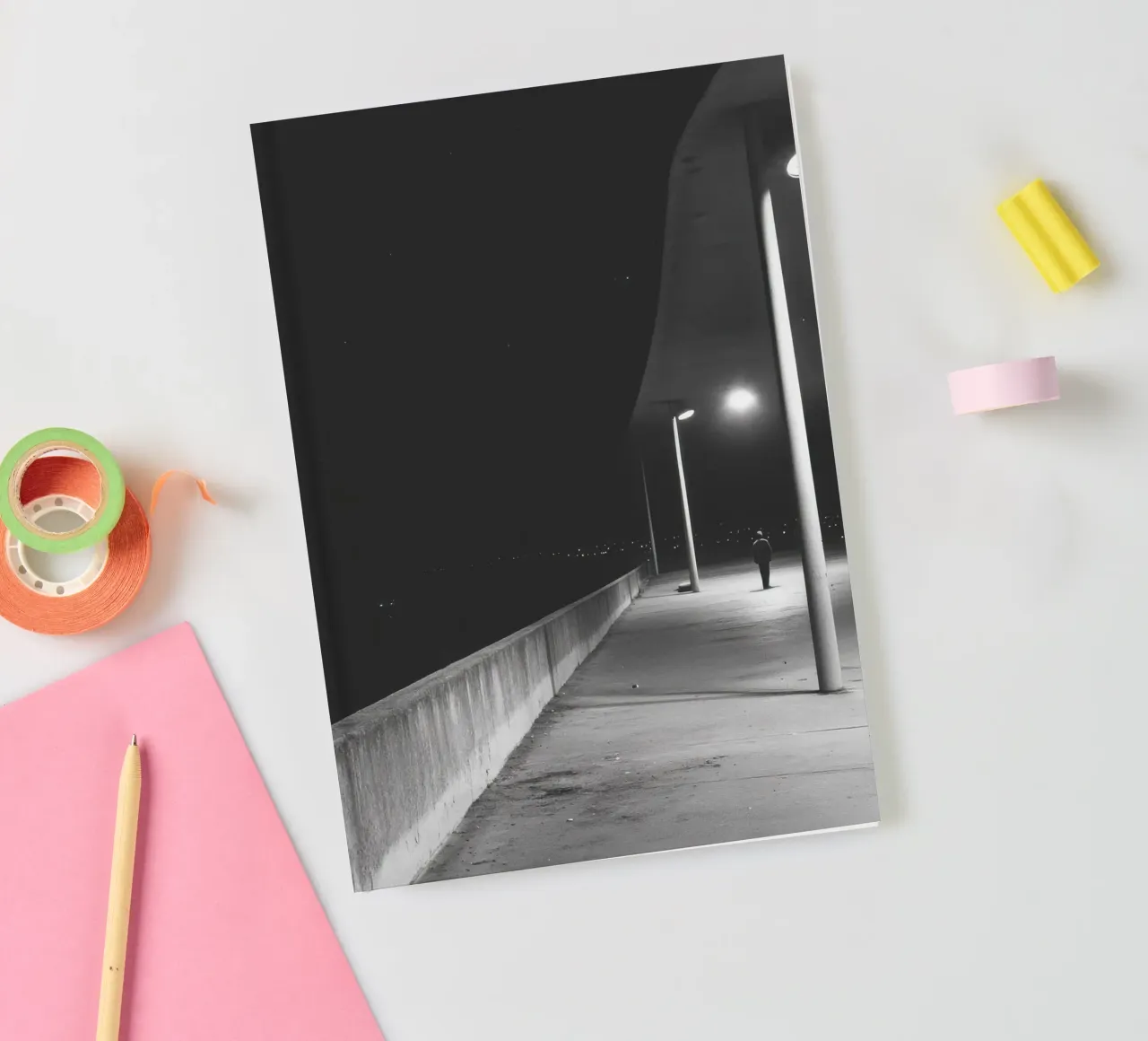 Solitude Nocturne notebook by Black & White