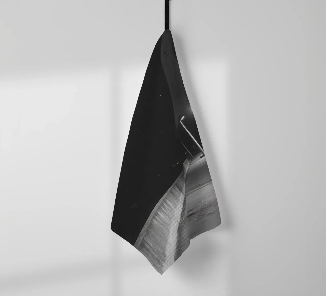 Notturno di solitudine canovaccio da cucina da Black & White