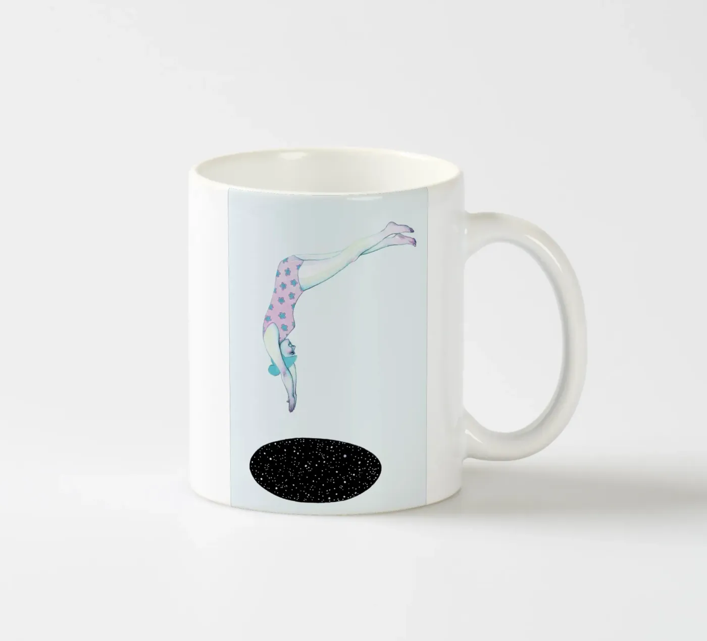 Into The Unknown ceramic mug by Natalie Foss