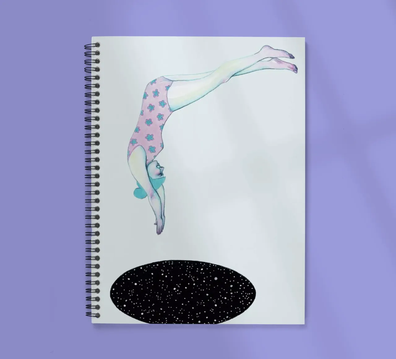Into The Unknown spiral notebook by Natalie Foss