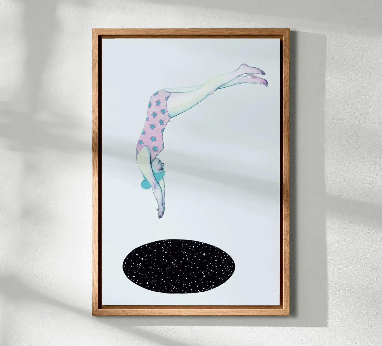 Into The Unknown canvas met Baklijst van Natalie Foss
