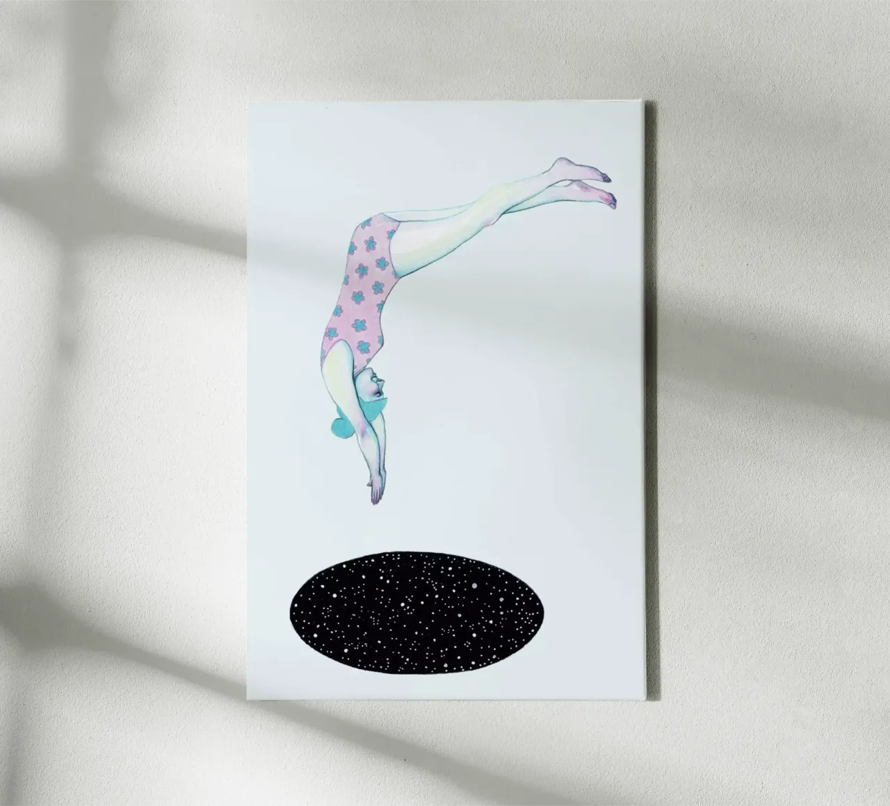 Into The Unknown canvas met Baklijst van Natalie Foss