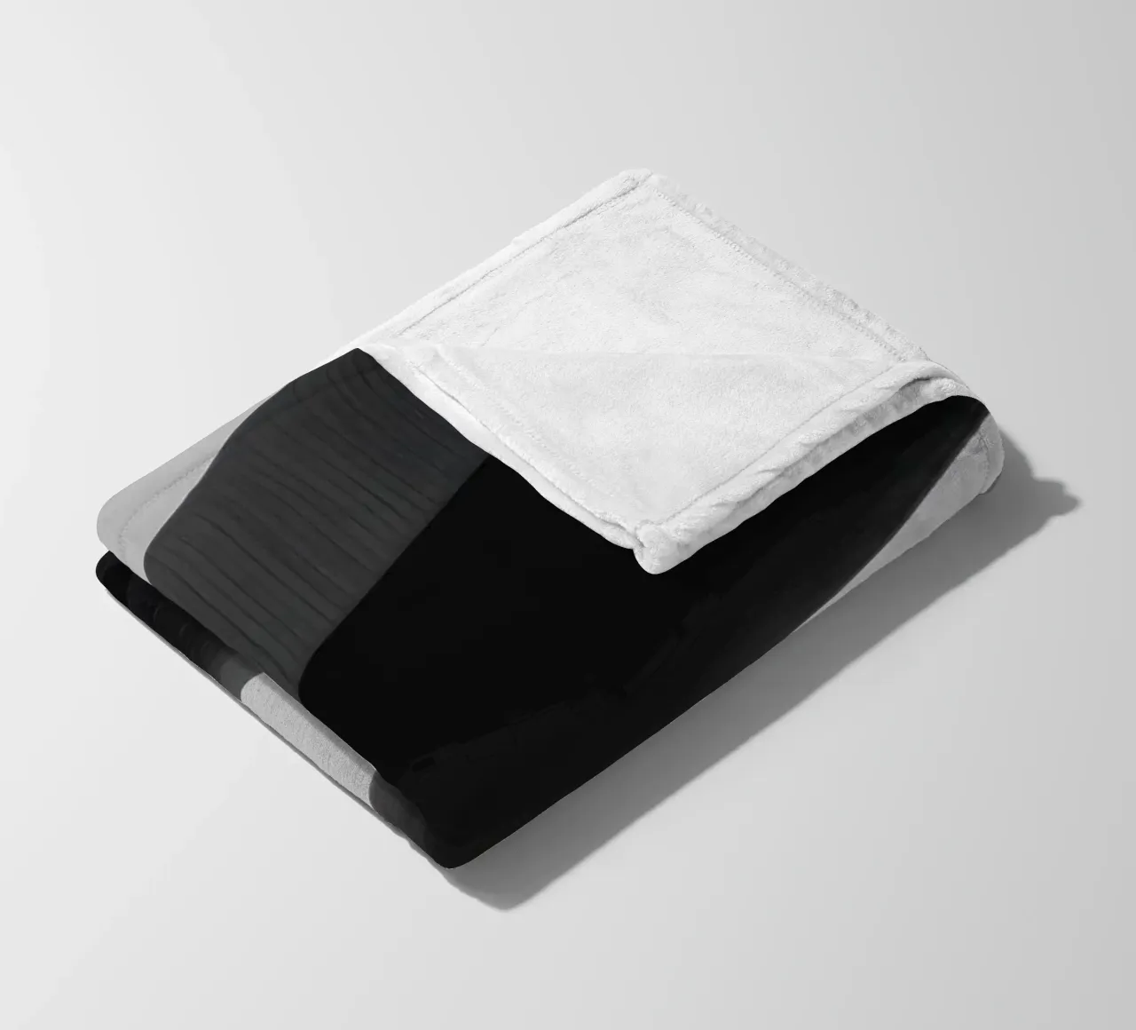 Eenzame doorgang fleecedeken van Black & White