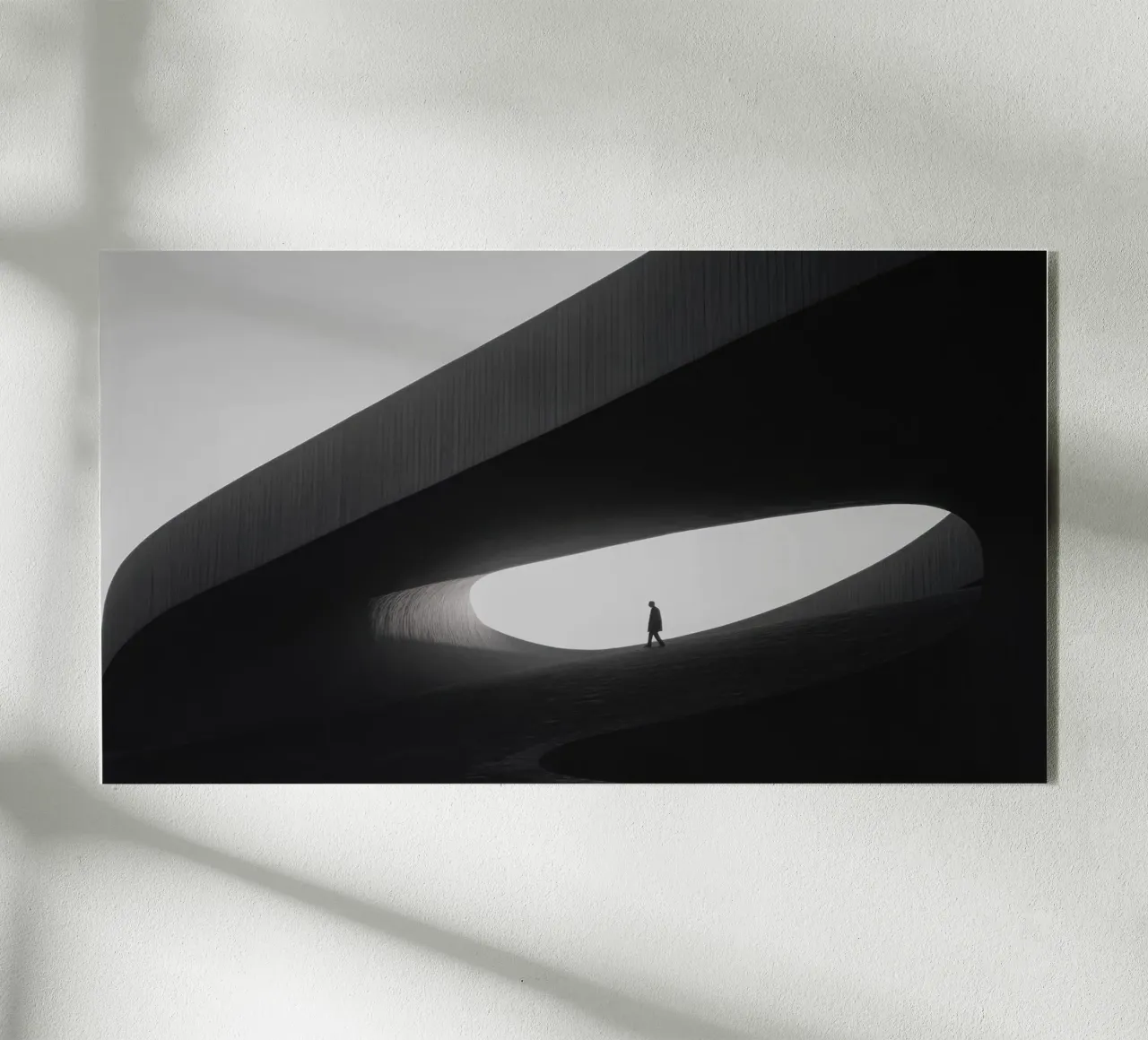 Passage solitaire plexiglas de Black & White