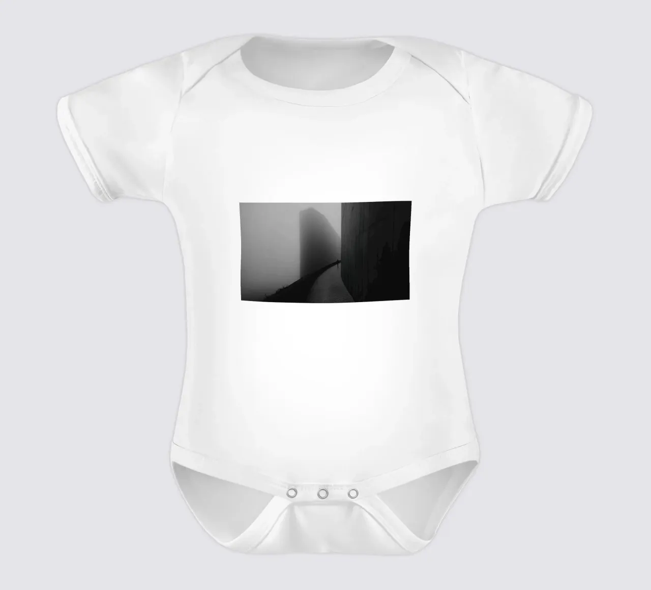 Brume Architecturale Kurzarm Babybody von Black & White
