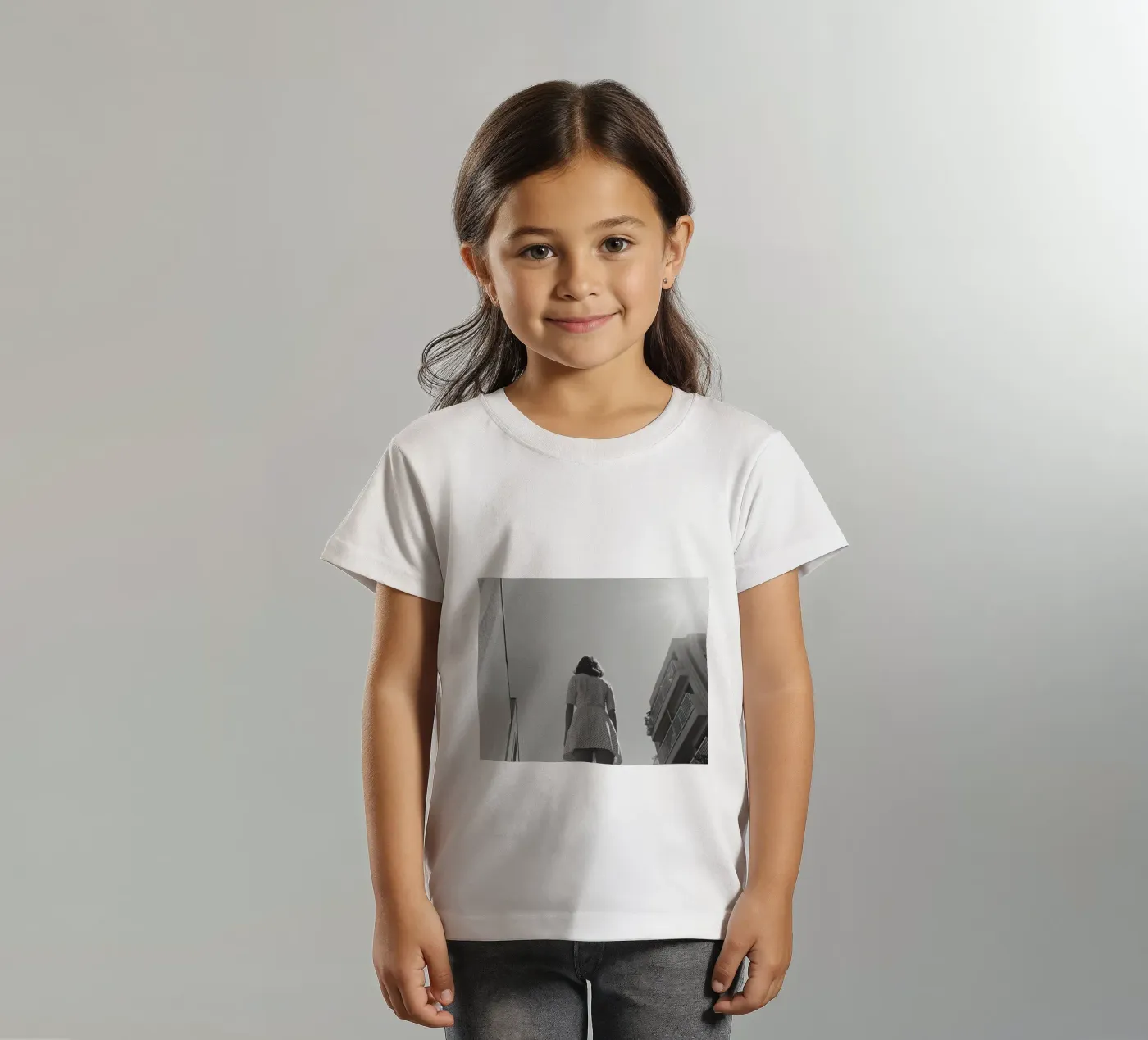 Abito bianco e nero t-shirt bambini da Black & White