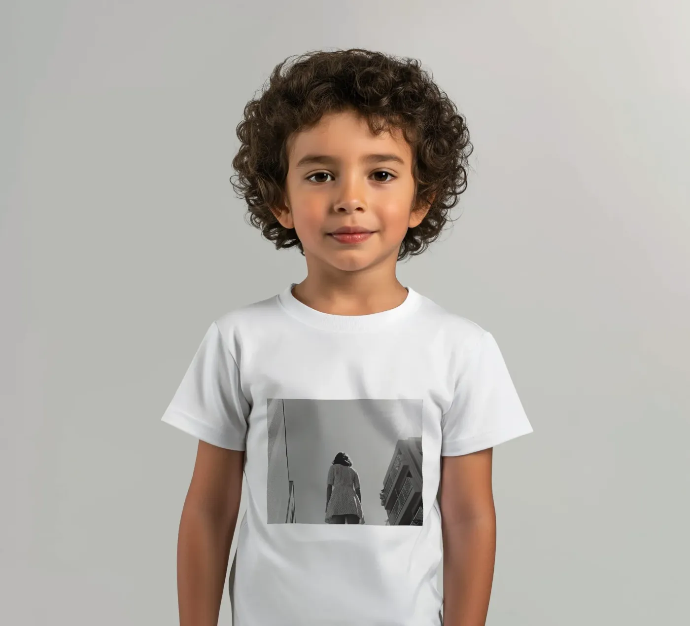 Abito bianco e nero t-shirt bambini da Black & White
