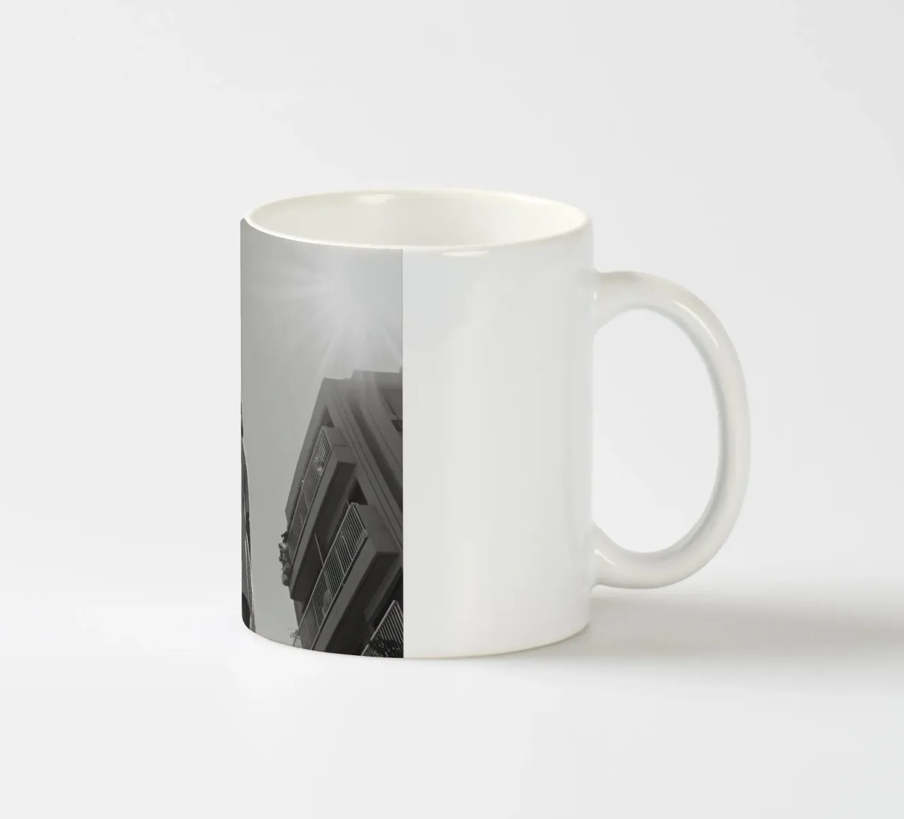 Abito bianco e nero tazza in ceramica da Black & White