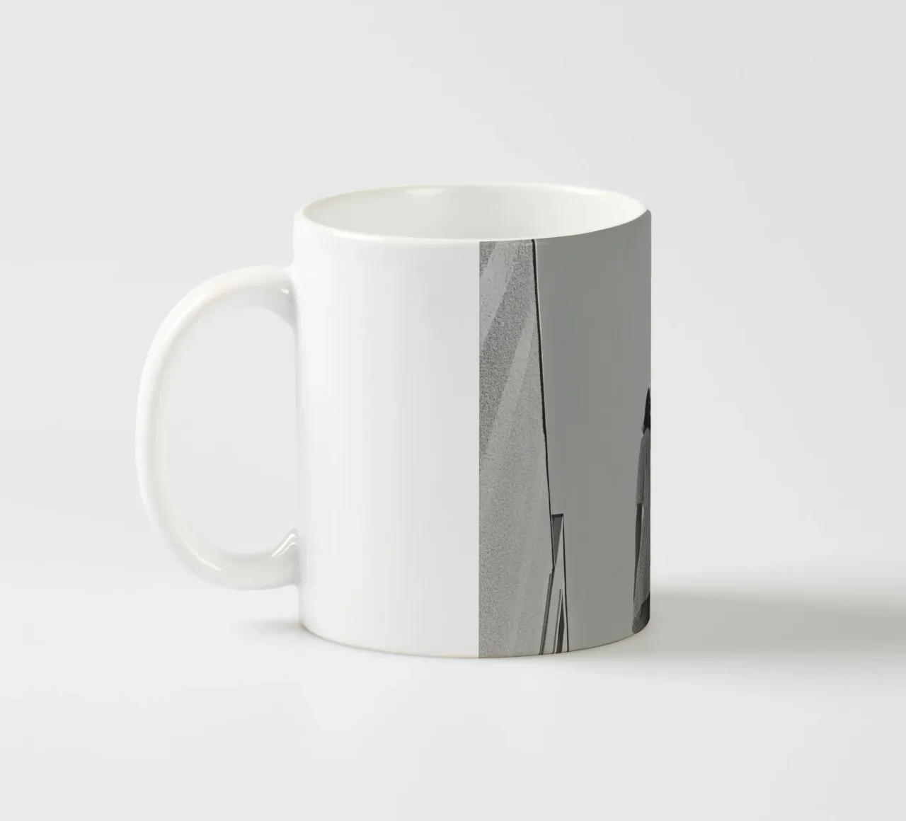 Abito bianco e nero tazza in ceramica da Black & White