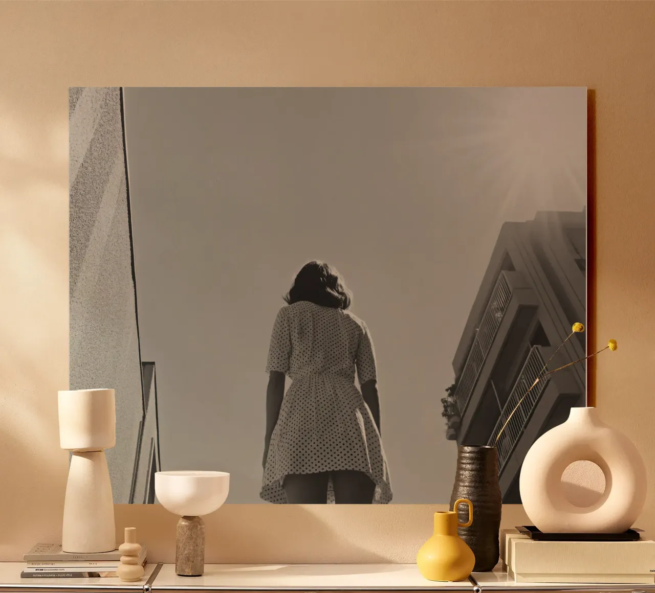 Abito bianco e nero plexiglass da Black & White