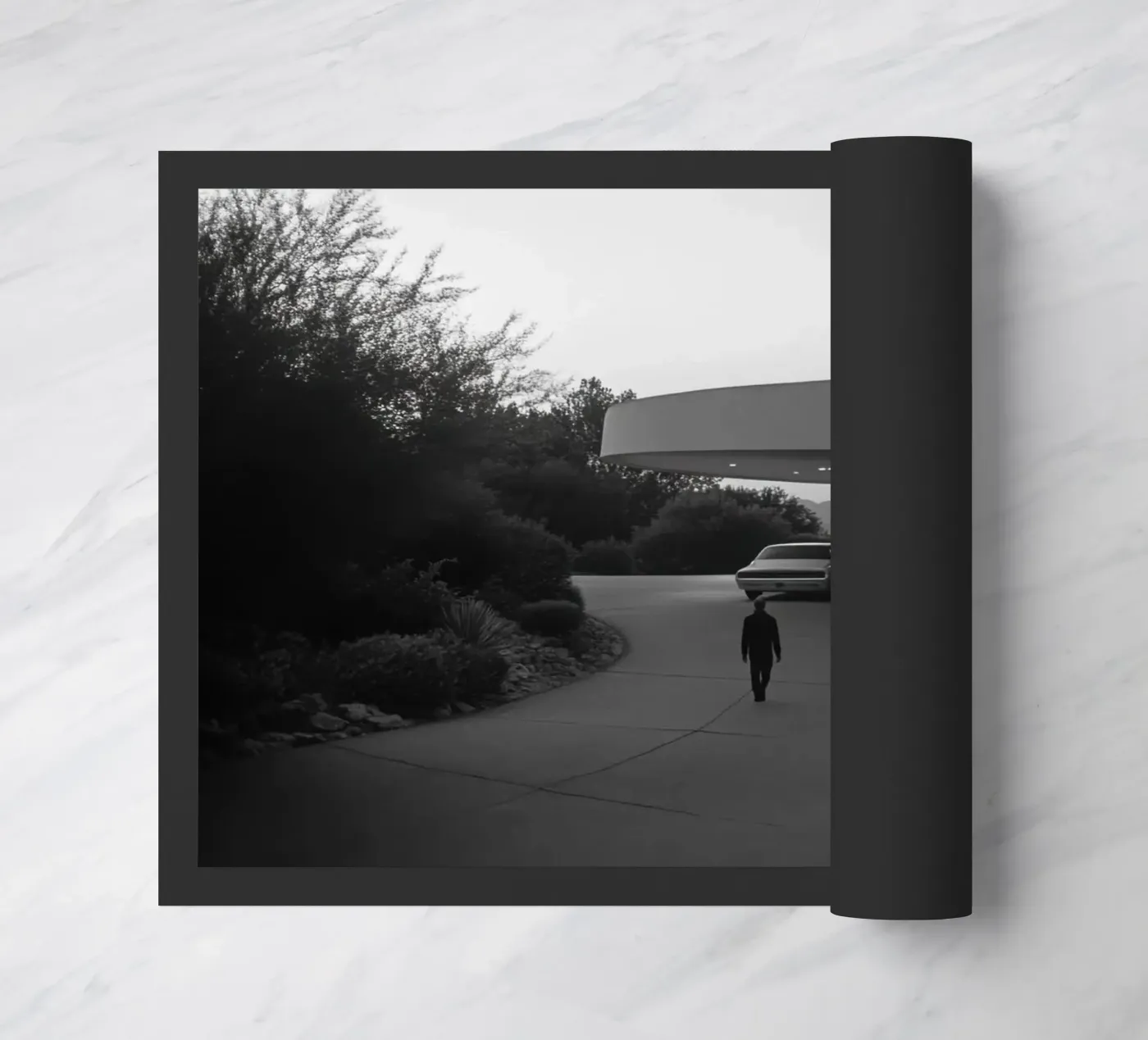 Silhouette del solitario zerbino da Black & White