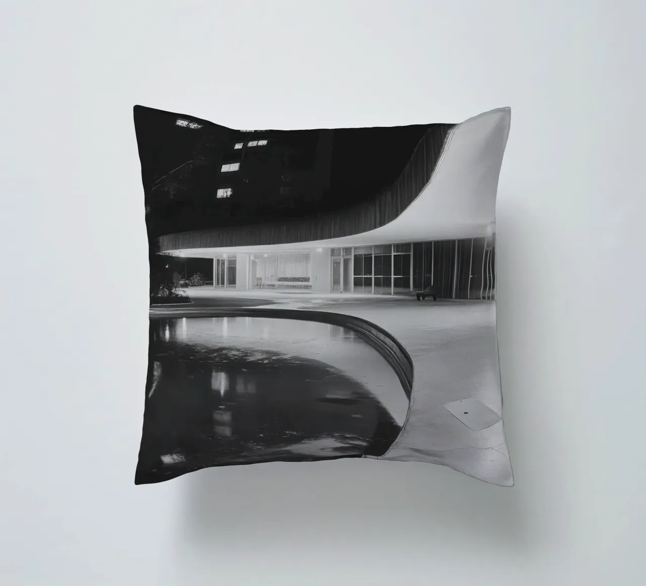 Riflessi modernisti cuscino da Black & White