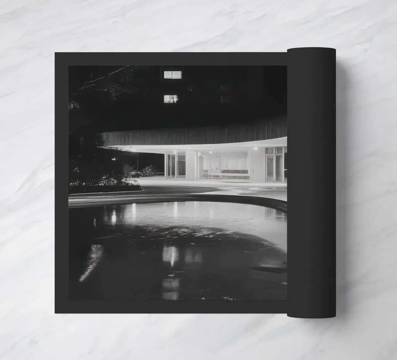 Reflets Modernistes doormat by Black & White