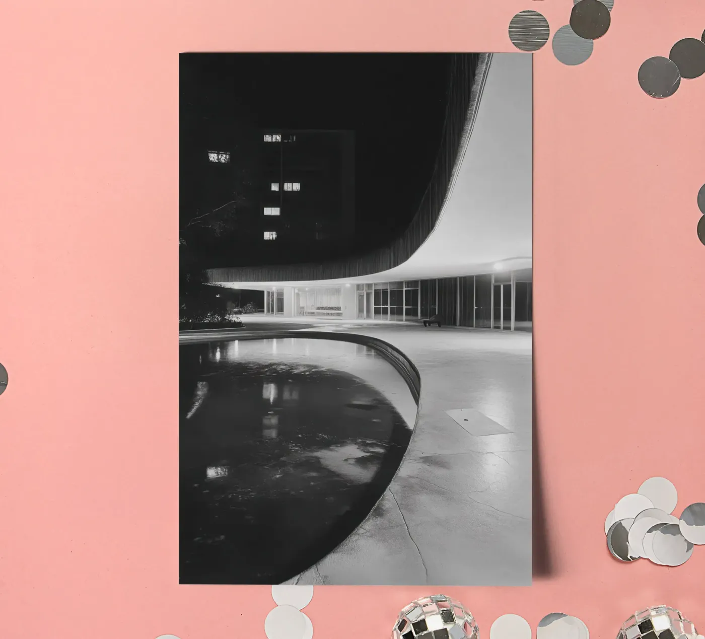 Reflets Modernistes stickervel van Black & White