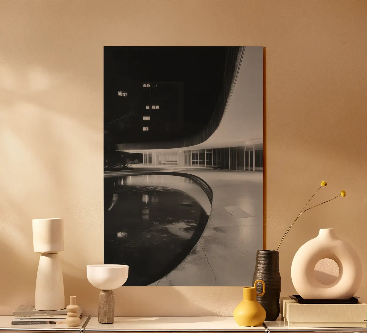 Reflets Modernistes acryl van Black & White