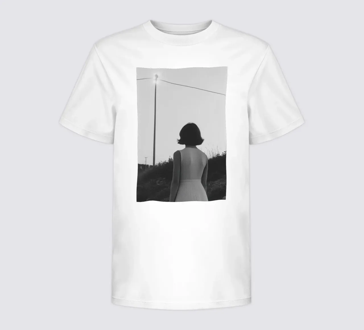 Contemplation Nocturne kids t-shirt by Black & White