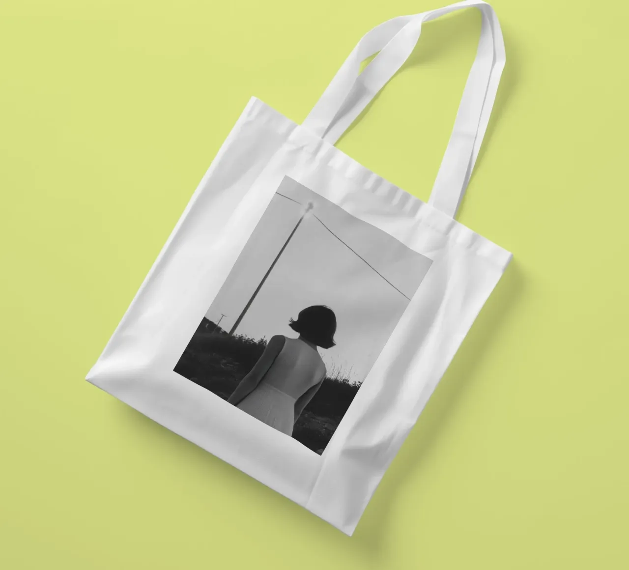 Contemplation Nocturne tote bag by Black & White