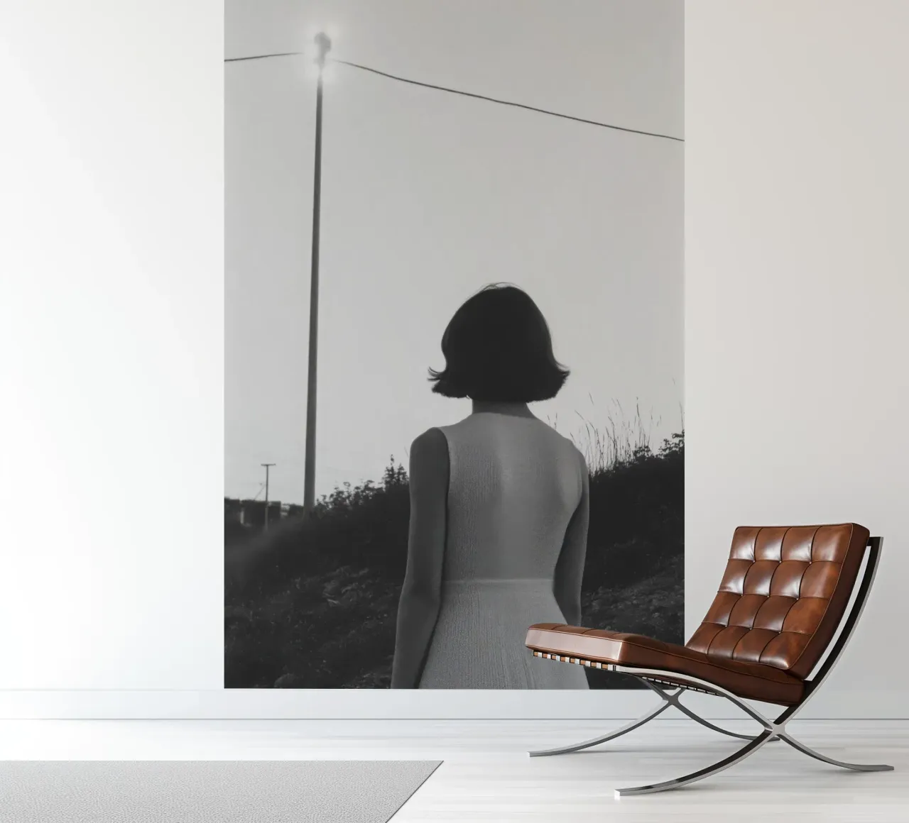 Nocturne van de contemplatie fotobehang van Black & White