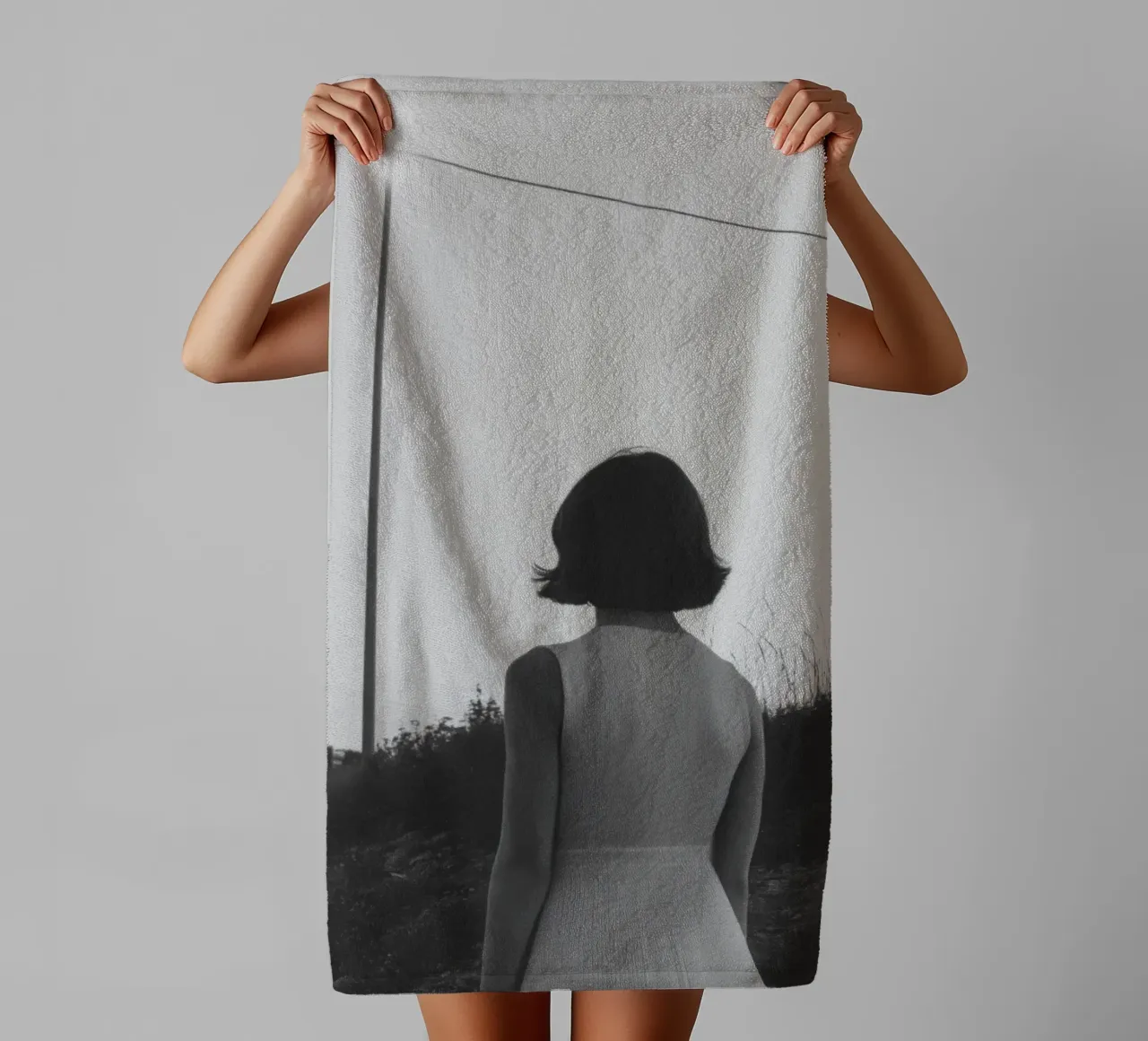 Notturno di contemplazione asciugamano da bagno da Black & White